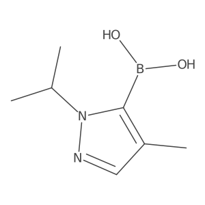 (1-Isopropyl-4-methyl-1H-pyrazol-5-yl)boronic acid Structure