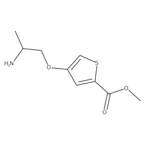 Methyl 4-(2-aminopropoxy)thiophene-2-carboxylate Structure