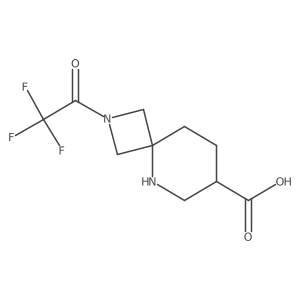 2-(2,2,2-Trifluoroacetyl)-2,5-diazaspiro[3.5]nonane-7-carboxylic acid Structure