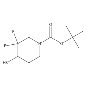 tert-Butyl 3,3-difluoro-4-mercaptopiperidine-1-carboxylate Structure