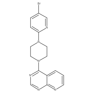 1-(5-Bromopyridin-2-yl)-4-{pyrido[2,3-d]pyrimidin-4-yl}piperazine结构式