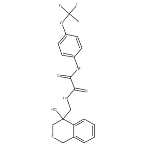 N-[(4-hydroxy-3,4-dihydro-1H-2-benzothiopyran-4-yl)methyl]-N'-[4-(trifluoromethoxy)phenyl]ethanediamide Structure