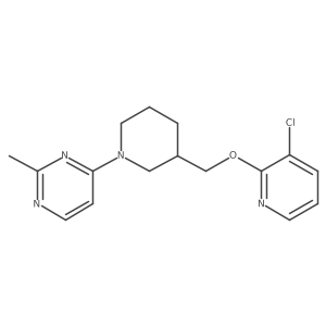 4-(3-{[(3-Chloropyridin-2-yl)oxy]methyl}piperidin-1-yl)-2-methylpyrimidine Structure