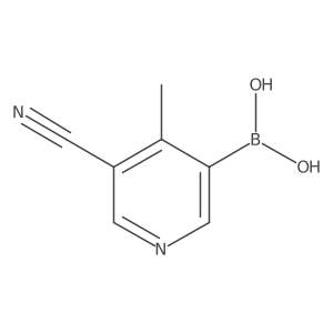 (5-Cyano-4-methylpyridin-3-yl)boronic acid Structure