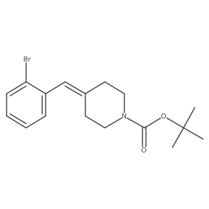 1-(Tert-butoxycarbonyl)-4-[(2-bromophenyl)methylene]piperidine Structure