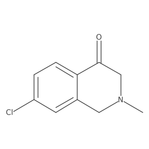 7-Chloro-2,3-dihydro-2-methyl-4(1H)-isoquinolinone结构式