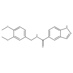 n-(3,4-Dimethoxybenzyl)-1h-indazole-5-carboxamide Structure