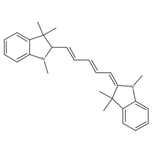 1,3,3-Trimethyl-2-(5-(1,3,3-trimethylindolin-2-yl)penta-2,4-dien-1-ylidene)indoline Structure