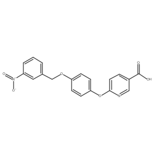 6-[4-(3-Nitro-benzyloxy)-phenoxy]-nicotinic acid结构式