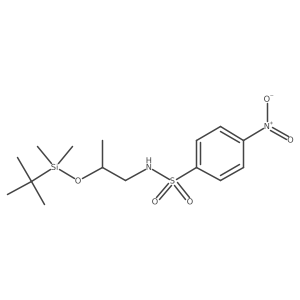 N-[(2R)-2-[[(1,1-Dimethylethyl)dimethylsilyl]oxy]propyl]-4-nitrobenzenesulfonamide Structure