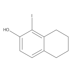 1-Iodo-5,6,7,8-tetrahydro-2-naphthol Structure