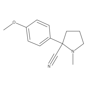 2-(4-Methoxyphenyl)-1-methylpyrrolidine-2-carbonitrile Structure