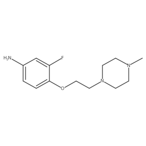 3-Fluoro-4-(2-(4-methylpiperazin-1-yl)ethoxy)aniline Structure