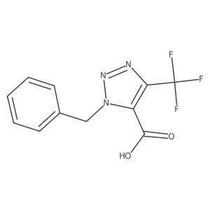 3-benzyl-5-trifluoromethyl-3H-[1,2,3]triazole-4-carboxylic acid Structure