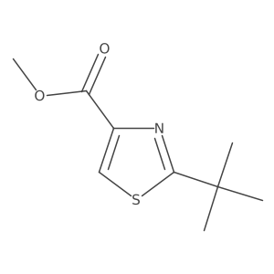 Methyl 2-(tert-butyl)thiazole-4-carboxylate Structure