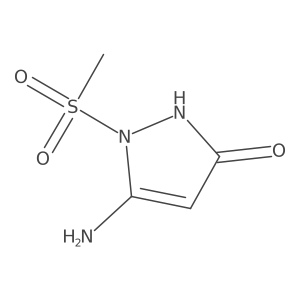 5-amino-1-methanesulfonyl-1H-pyrazol-3-ol Structure