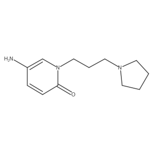 5-amino-1-(3-(pyrrolidin-1-yl)propyl)pyridin-2(1H)-one结构式