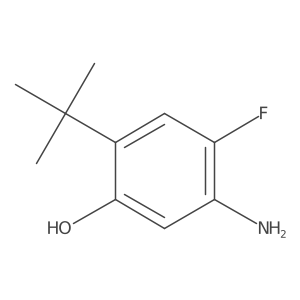 2-Tert-butyl-5-amino-4-fluorophenol Structure
