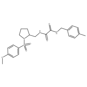 N1-((1-((4-methoxyphenyl)sulfonyl)pyrrolidin-2-yl)methyl)-N2-(4-methylbenzyl)oxalamide Structure