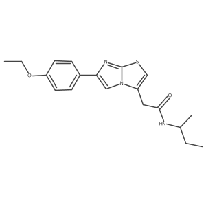 N-(sec-butyl)-2-(6-(4-ethoxyphenyl)imidazo[2,1-b]thiazol-3-yl)acetamide Structure