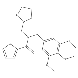 N-(tetrahydrofuran-2-ylmethyl)-N-(3,4,5-trimethoxybenzyl)furan-2-carboxamide Structure