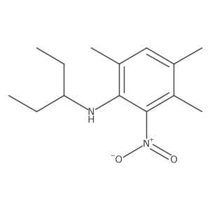 N-(1-Ethylpropyl)-3,4,6-trimethyl-2-nitrobenzenamine结构式