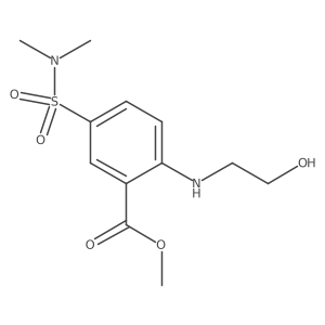 Methyl 5-(dimethylsulfamoyl)-2-[(2-hydroxyethyl)amino]benzoate结构式