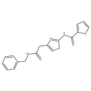 N-{4-[(benzylcarbamoyl)methyl]-1,3-thiazol-2-yl}furan-2-carboxamide结构式