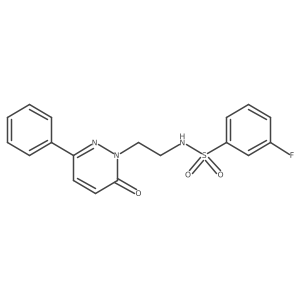 3-fluoro-N-(2-(6-oxo-3-phenylpyridazin-1(6H)-yl)ethyl)benzenesulfonamide结构式