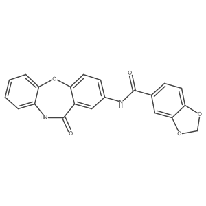 N-(11-oxo-10,11-dihydrodibenzo[b,f][1,4]oxazepin-2-yl)benzo[d][1,3]dioxole-5-carboxamide Structure