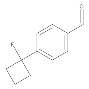 4-(1-Fluorocyclobutyl)benzaldehyde Structure