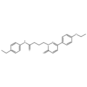 4-(3-(4-ethoxyphenyl)-6-oxopyridazin-1(6H)-yl)-N-(4-ethylphenyl)butanamide结构式