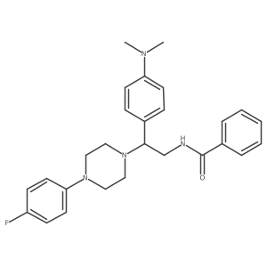 N-{2-[4-(dimethylamino)phenyl]-2-[4-(4-fluorophenyl)piperazin-1-yl]ethyl}benzamide Structure