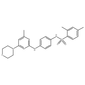 2,4-dimethyl-N-(4-{[4-methyl-6-(morpholin-4-yl)pyrimidin-2-yl]amino}phenyl)benzene-1-sulfonamide Structure