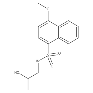 (2-Hydroxypropyl)[(4-methoxynaphthyl)sulfonyl]amine结构式