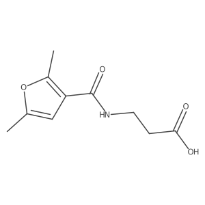 3-(2,5-Dimethylfuran-3-carboxamido)propanoic acid结构式
