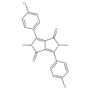 1,4-Diketo-2,5-dimethyl-3,6-di-(4'-chlorophenyl)pyrrolo[3,4-c]pyrrole结构式