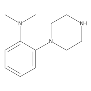 N,N-dimethyl-2-(1-piperazinyl)benzenamine结构式