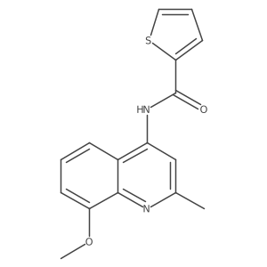 N-(8-methoxy-2-methylquinolin-4-yl)thiophene-2-carboxamide Structure