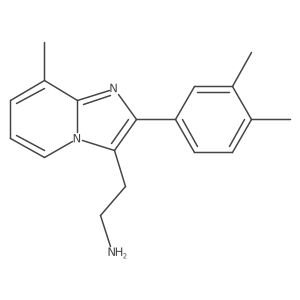 2-(3,4-Dimethylphenyl)-8-methylimidazo[1,2-a]pyridine-3-ethanamine Structure