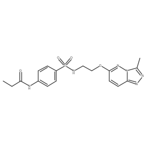N-(4-(N-(2-((3-methyl-[1,2,4]triazolo[4,3-b]pyridazin-6-yl)oxy)ethyl)sulfamoyl)phenyl)propionamide结构式
