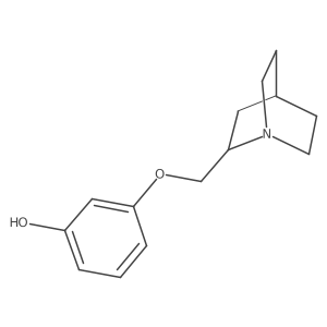 Phenol, 3-(1-azabicyclo[2.2.2]oct-2-ylmethoxy)- Structure