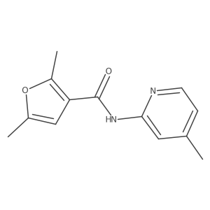 Cc1ccnc(NC(=O)c2cc(C)oc2C)c1结构式