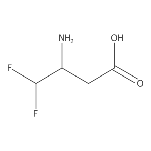 (R)-3-Amino-4,4-difluorobutanoic acid结构式