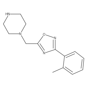 1-{[3-(2-Methylphenyl)-1,2,4-oxadiazol-5-yl]methyl}piperazine Structure
