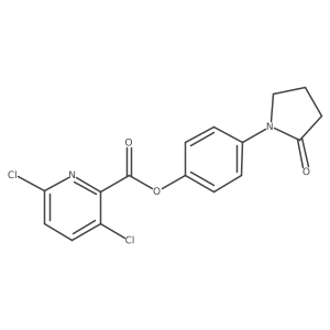 4-(2-Oxopyrrolidin-1-YL)phenyl 3,6-dichloropyridine-2-carboxylate Structure