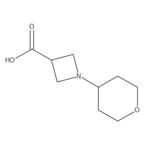 1-(Oxan-4-yl)azetidine-3-carboxylic acid结构式