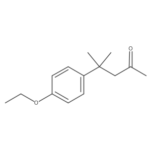 4-(4-Ethoxyphenyl)-4-methyl-2-pentanone结构式