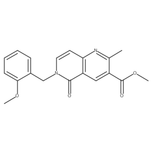 Methyl 6-(2-methoxybenzyl)-2-methyl-5-oxo-5,6-dihydro-1,6-naphthyridine-3-carboxylate Structure