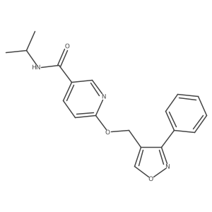 N-Isopropyl-6-(3-phenyl-isoxazol-4-ylmethoxy)-nicotinamide Structure